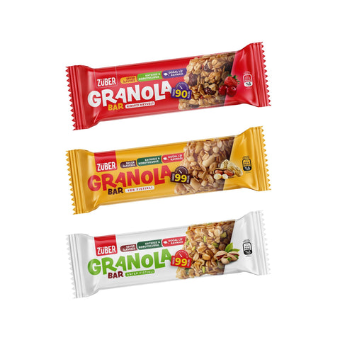 Granola Bar Deneme Paketi 25g X 15 Adet - Züber