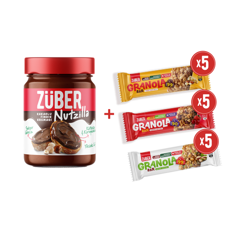 Nutzilla Fındık Kreması + Granola Bar Deneme Paketi