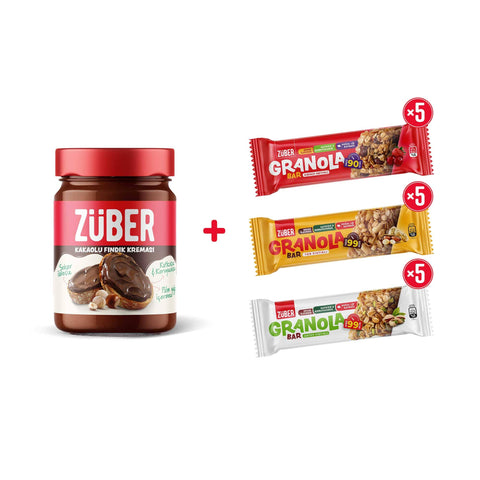 Ada İkilisi Fındık Kreması + Granola Bar Deneme Paketi - Züber
