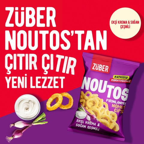 Züber Noutos Nohut Cipsi Ekşi Krema ve Soğanlı 55 gr X  6 adet