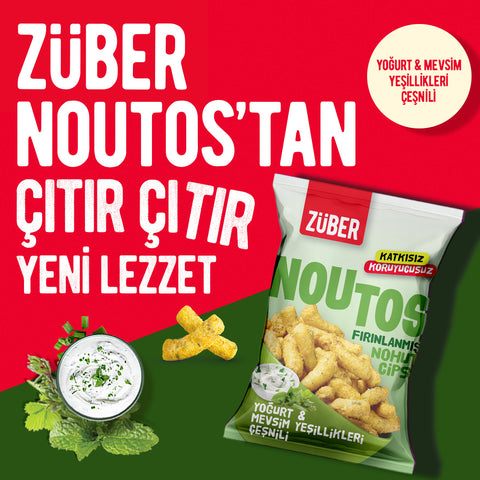 Züber Noutos Nohut Cipsi Yoğurt ve Mevsim Yeşillikleri 55 gr X  6 adet